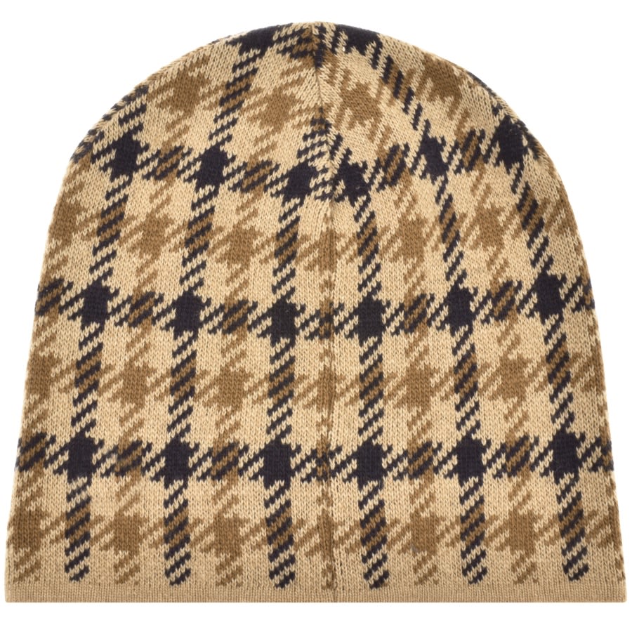 Aquascutum Beanie Hat Beige Mainline Menswear Denmark